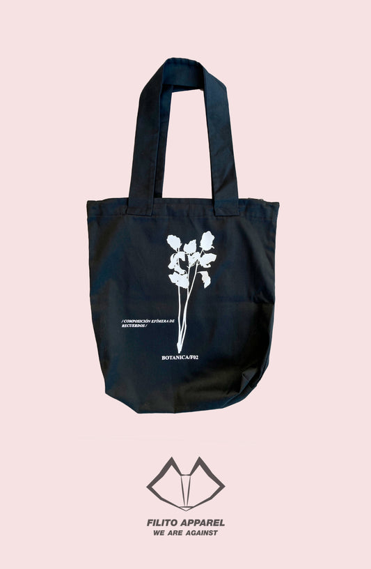 tote bag negra con cierre